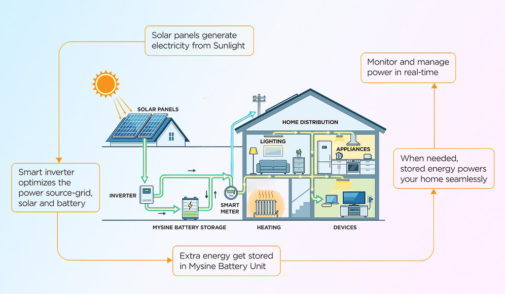 Hybrid Solar Solution Diagram